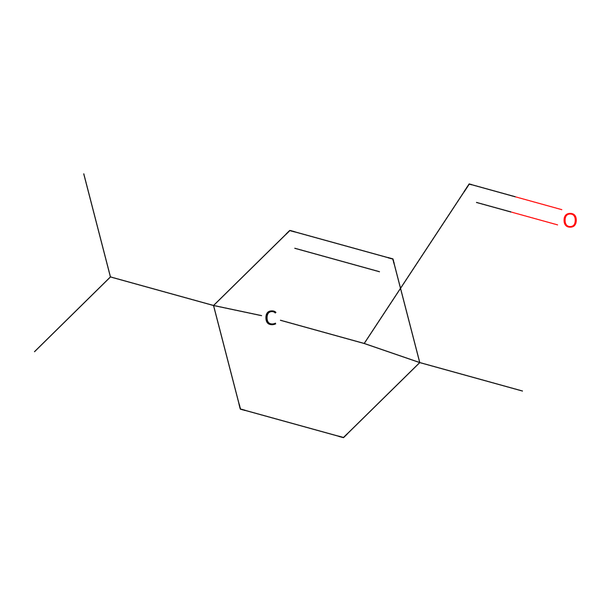 Bicyclo[2.2.2]oct-5-ene-2-carboxaldehyde, 1-methyl-4-(1-methylethyl)- molecular structure, CAS 67890-79-3