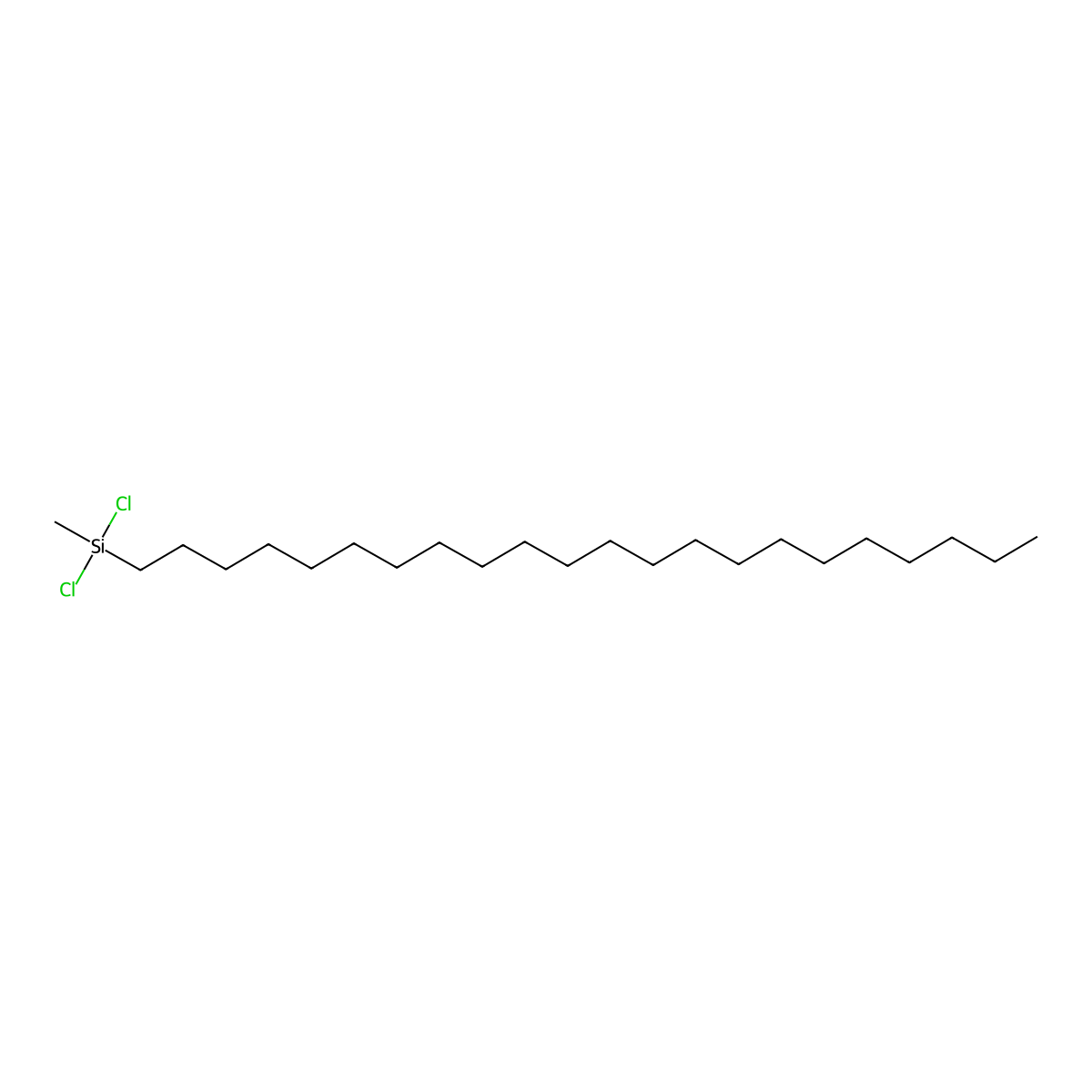 Silane, dichlorodocosylmethyl- molecular structure, CAS 67892-56-2