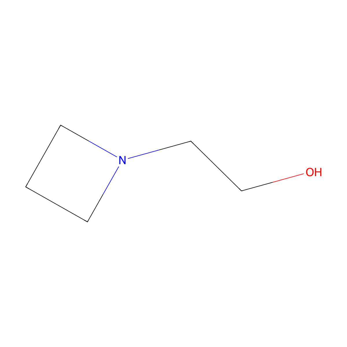 2-(Azetidin-1-yl)ethan-1-ol molecular structure, CAS 67896-18-8