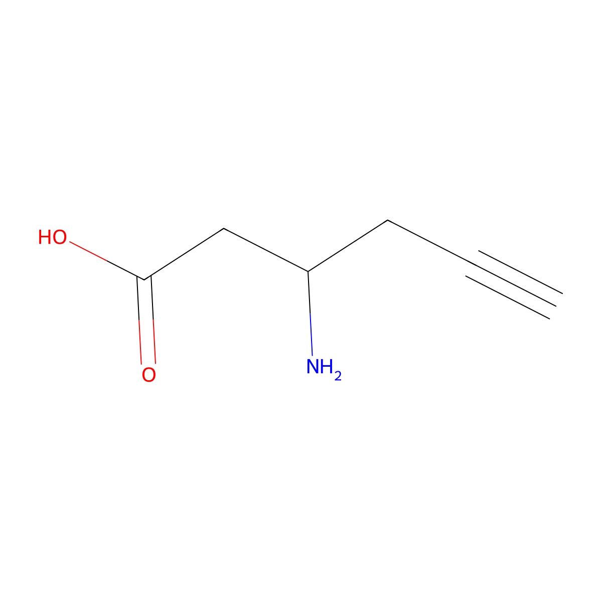 3-Aminohex-5-ynoic acid molecular structure, CAS 678969-16-9