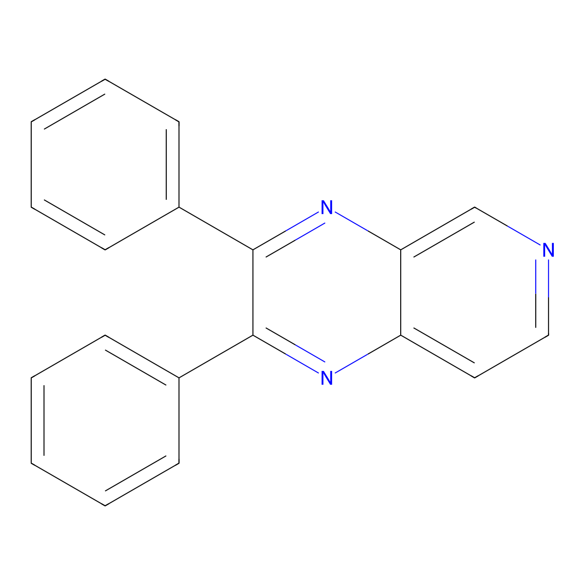 2,3-Diphenylpyrido[3,4-b]pyrazine molecular structure, CAS 67899-59-6