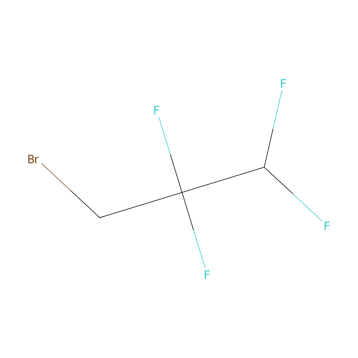 3-Bromo-1,1,2,2-tetrafluoropropane molecular structure, CAS 679-84-5
