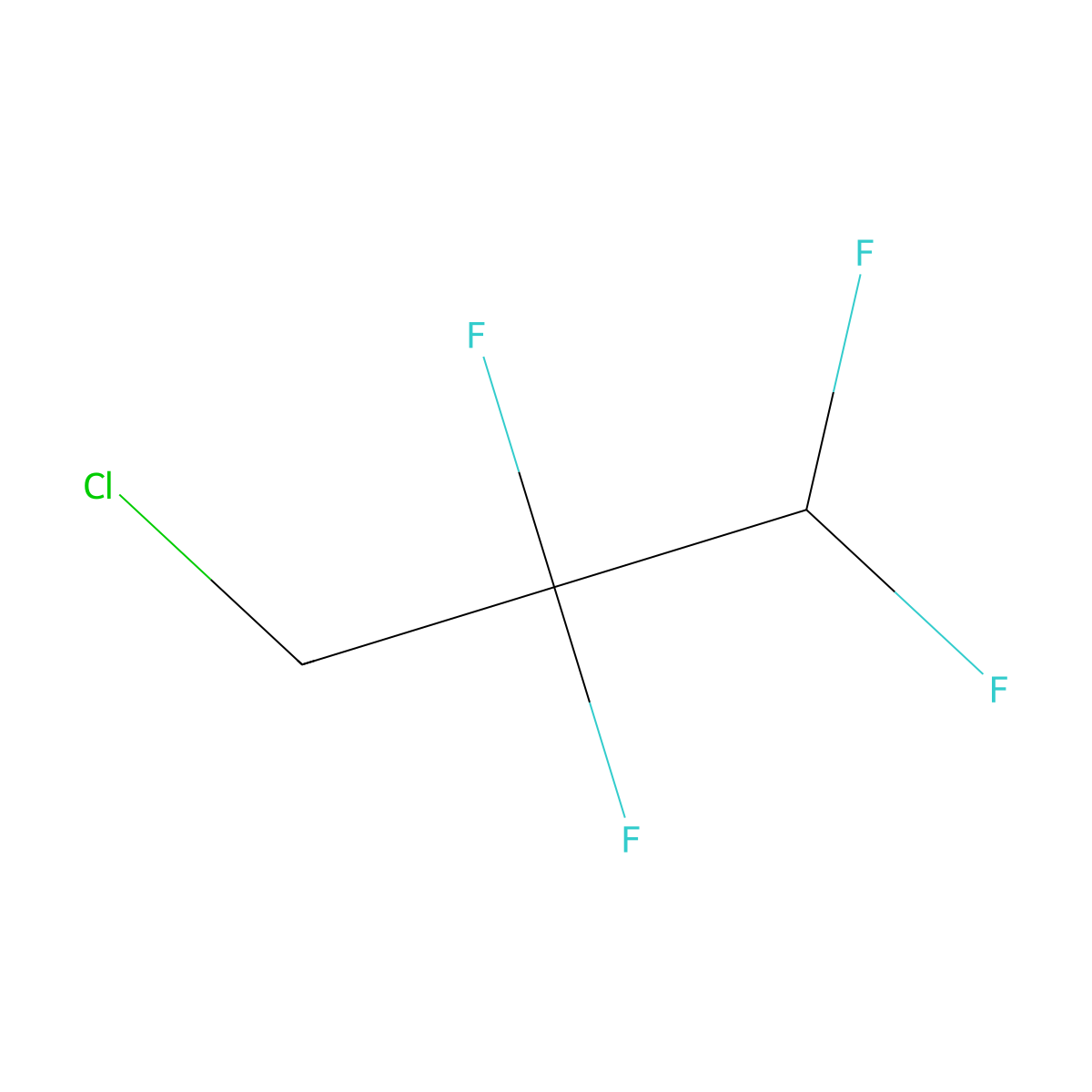 3-Chloro-1,1,2,2-tetrafluoropropane molecular structure, CAS 679-85-6