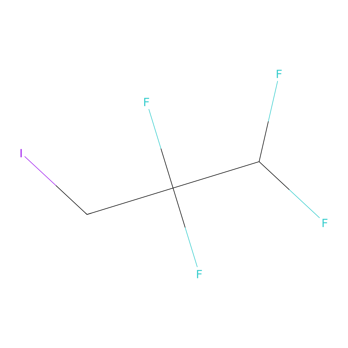 1,1,2,2-Tetrafluoro-3-iodopropane molecular structure, CAS 679-87-8