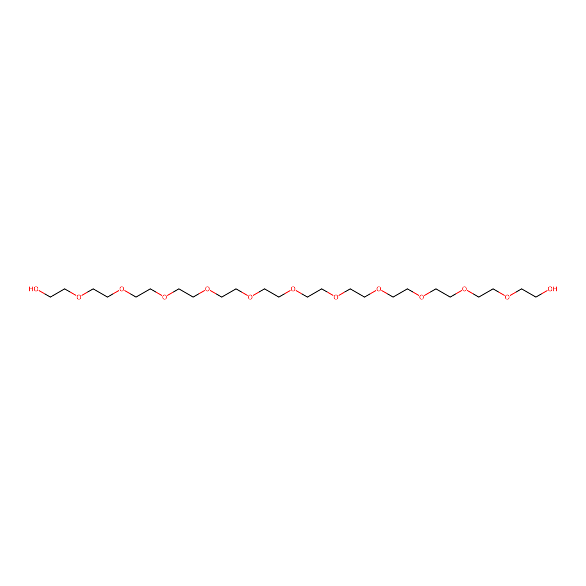 Dodecaethylene glycol molecular structure, CAS 6790-09-6
