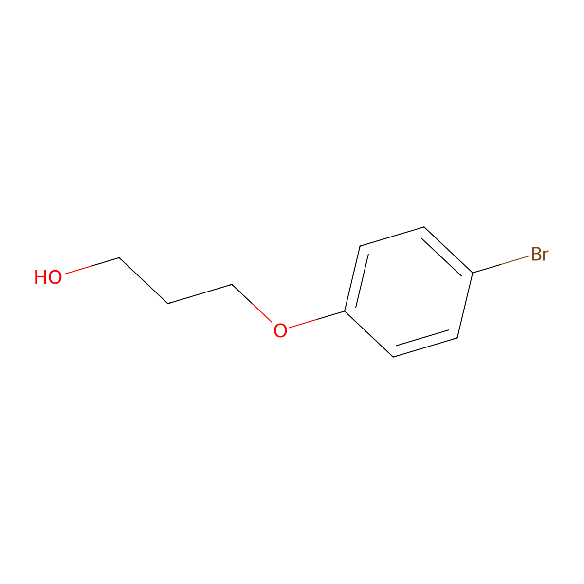 3-(4-Bromophenoxy)propan-1-ol molecular structure, CAS 67900-64-5