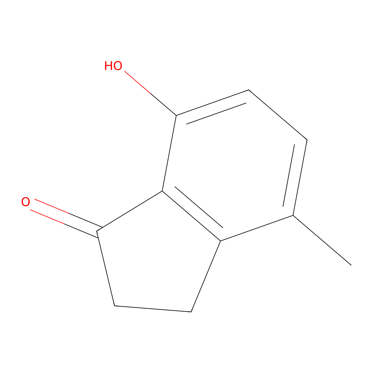 7-Hydroxy-4-methyl-1-indanone molecular structure, CAS 67901-82-0