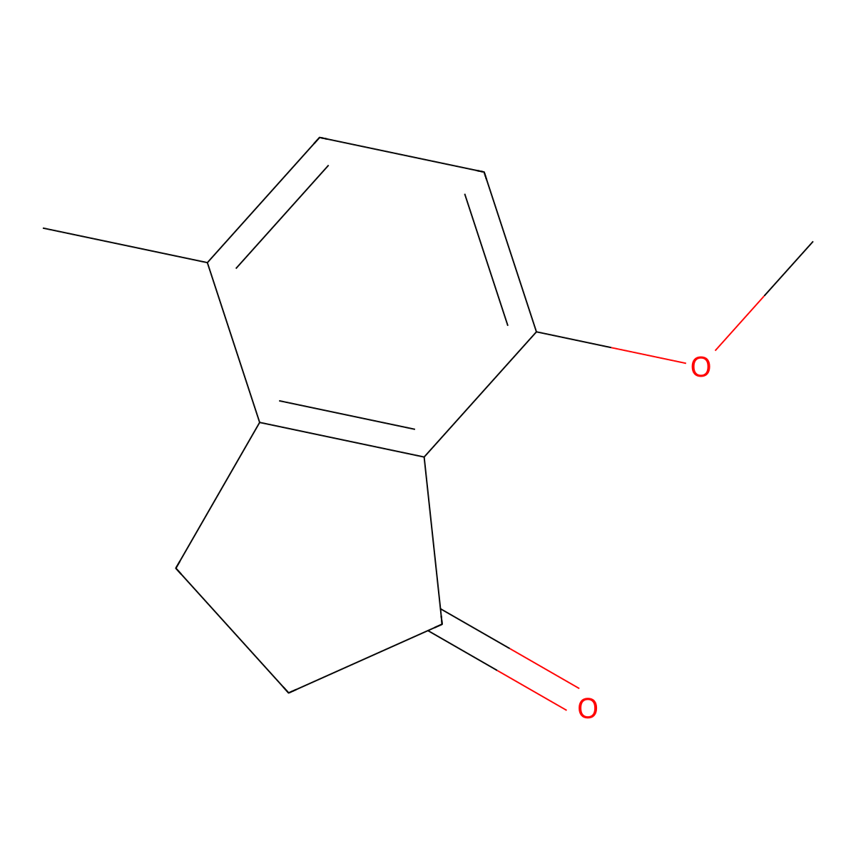 7-Methoxy-4-methyl-2,3-dihydro-1H-inden-1-one molecular structure, CAS 67901-83-1