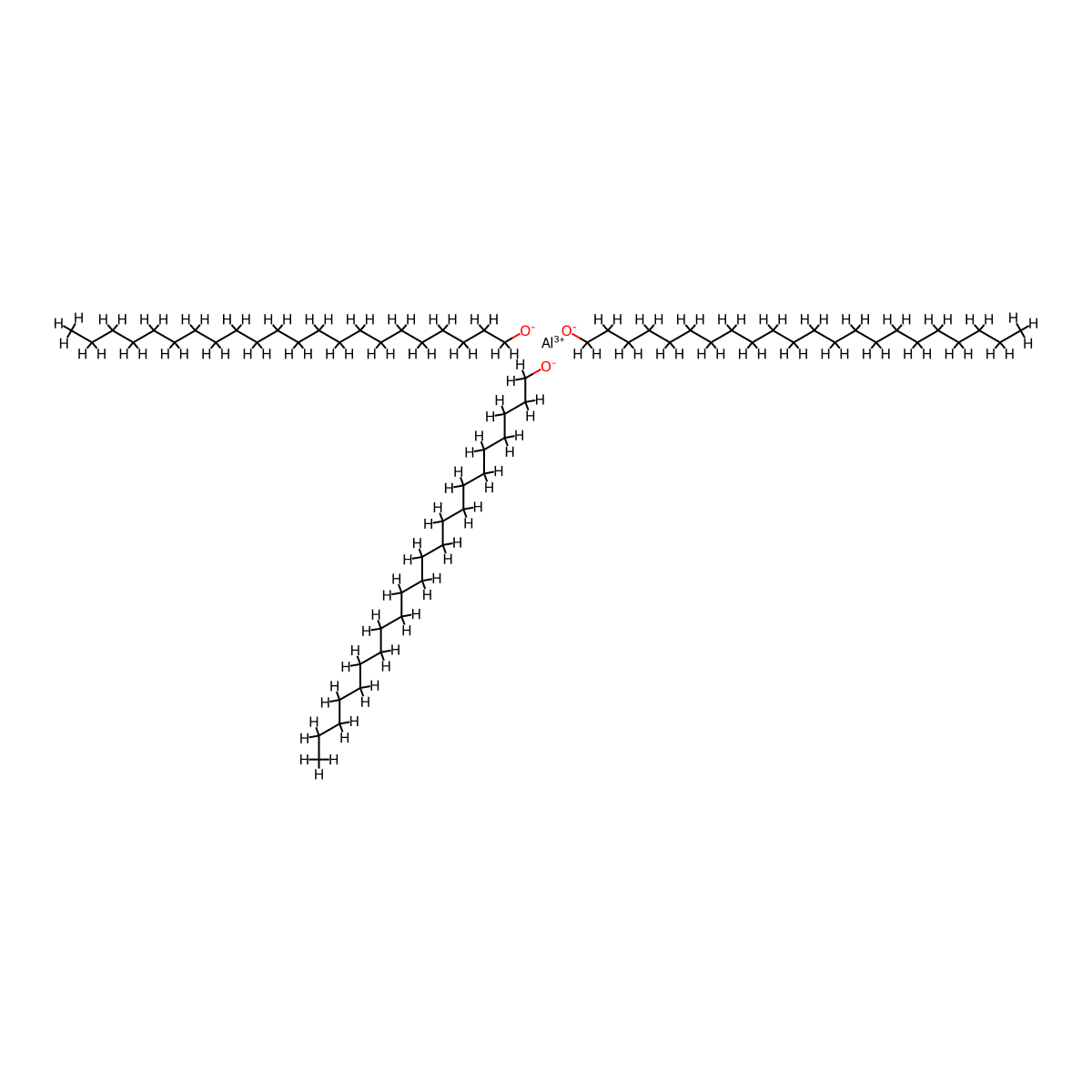 Aluminium tridocosanolate molecular structure, CAS 67905-30-0