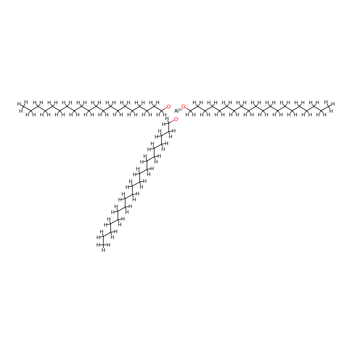 Aluminium tri(icosanolate) molecular structure, CAS 67905-31-1