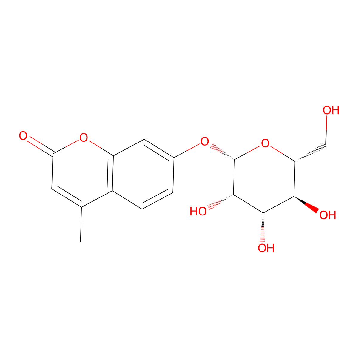 4-Methylumbelliferyl-beta-D-mannopyranoside molecular structure, CAS 67909-30-2