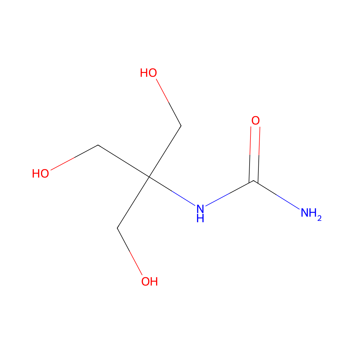 Urea, [2-hydroxy-1,1-bis(hydroxymethyl)ethyl]- molecular structure, CAS 67910-06-9