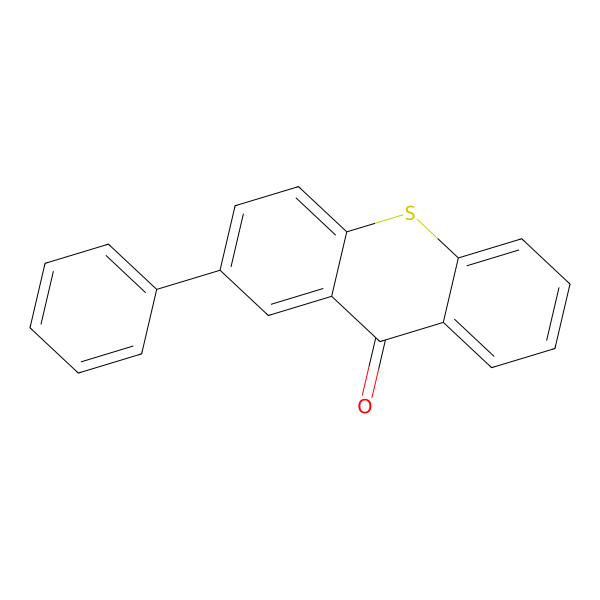 2-Phenyl-9H-thioxanthen-9-one molecular structure, CAS 67910-46-7