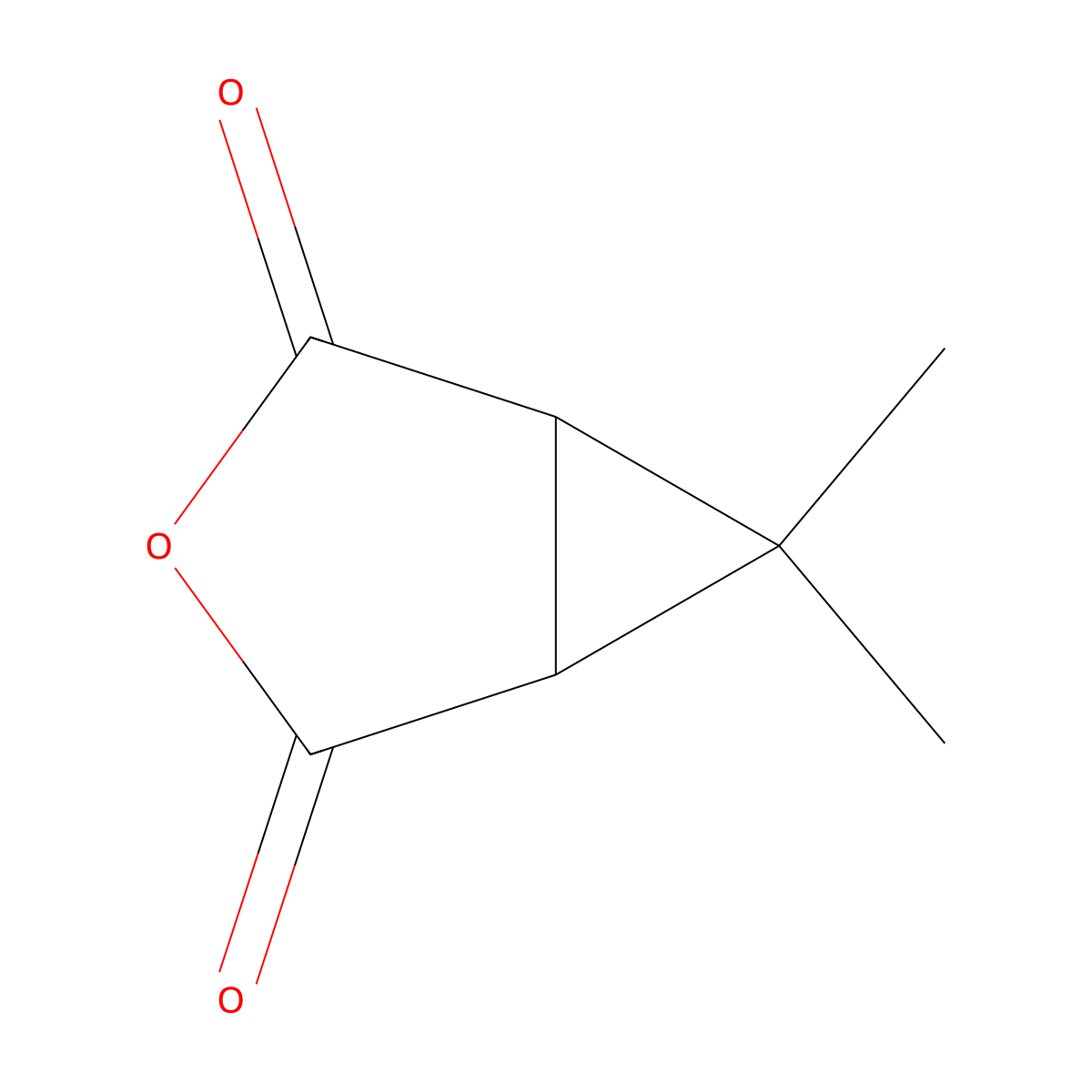 (1R,5S)-6,6-Dimethyl-3-oxabicyclo(3.1.0)hexane-2,4-dione molecular structure, CAS 67911-21-1