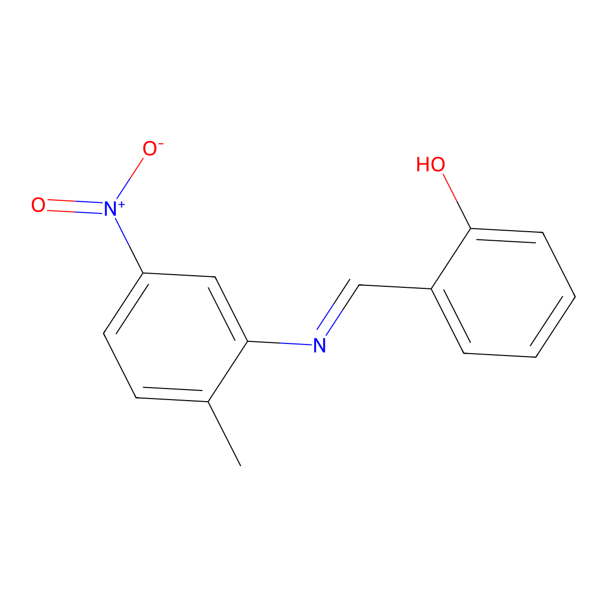 Alpha-(5-nitro-O-tolylimino)-O-cresol molecular structure, CAS 67912-41-8