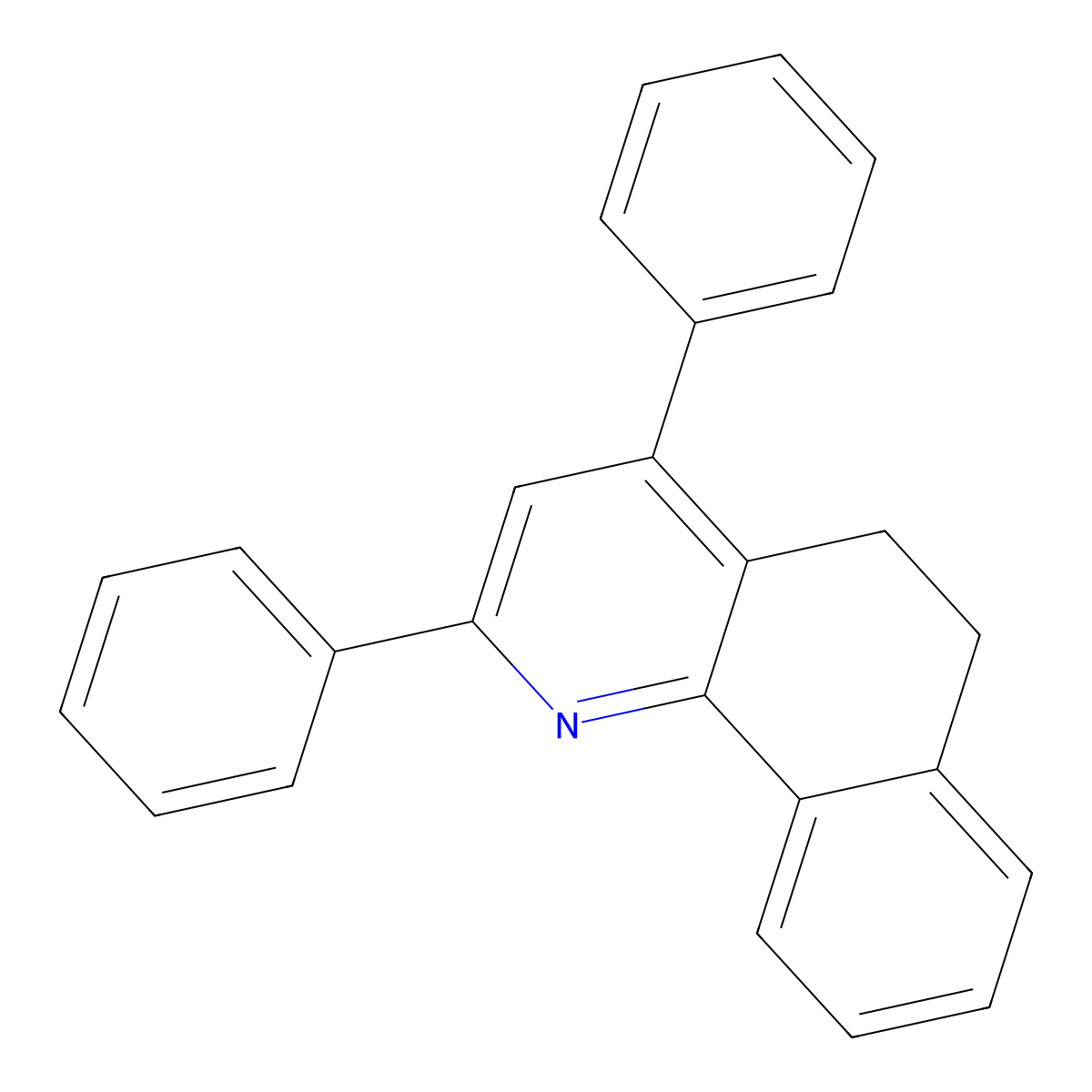 2,4-Diphenyl-5,6-dihydrobenzo[h]quinoline molecular structure, CAS 67913-78-4