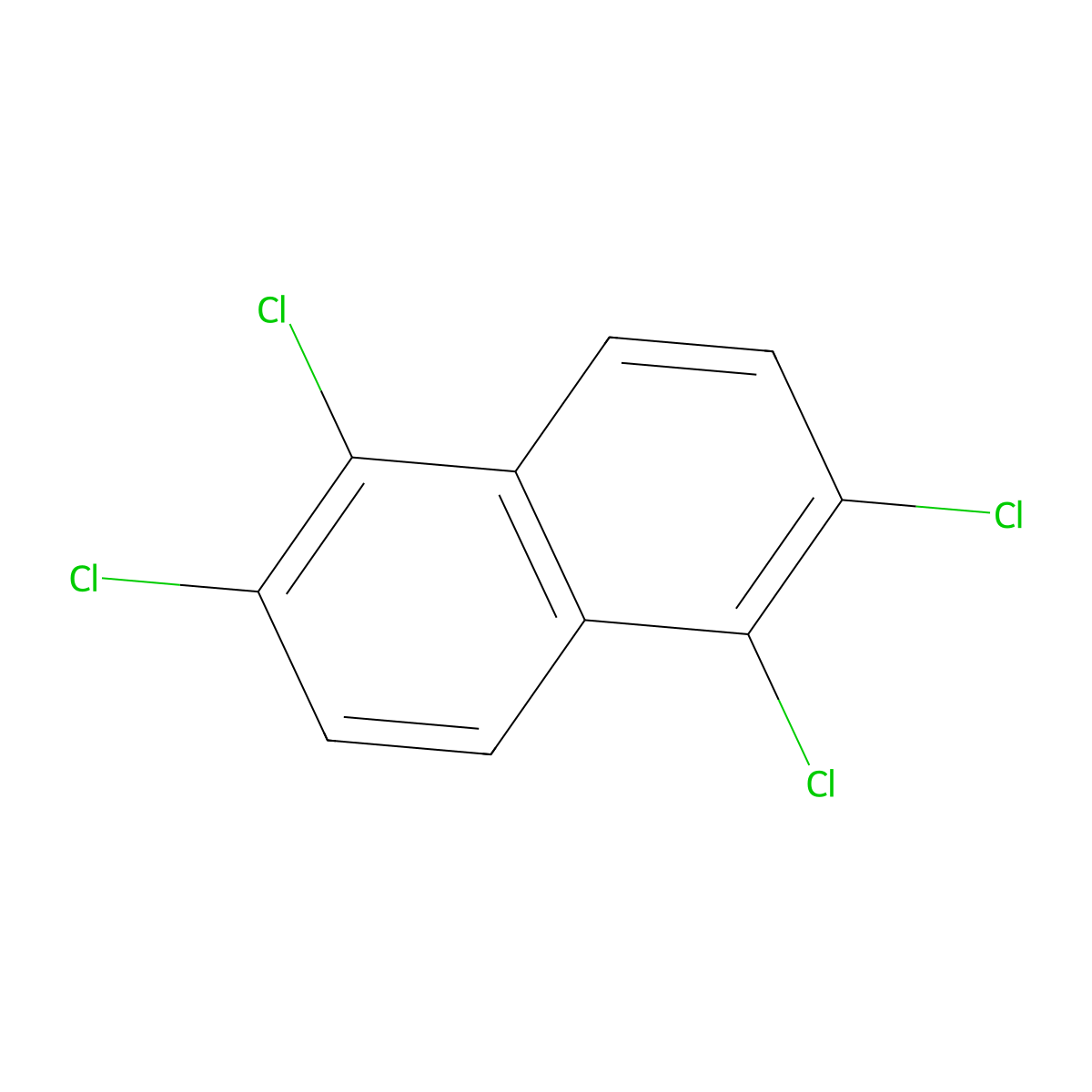 1,2,5,6-Tetrachloronaphthalene molecular structure, CAS 67922-22-9