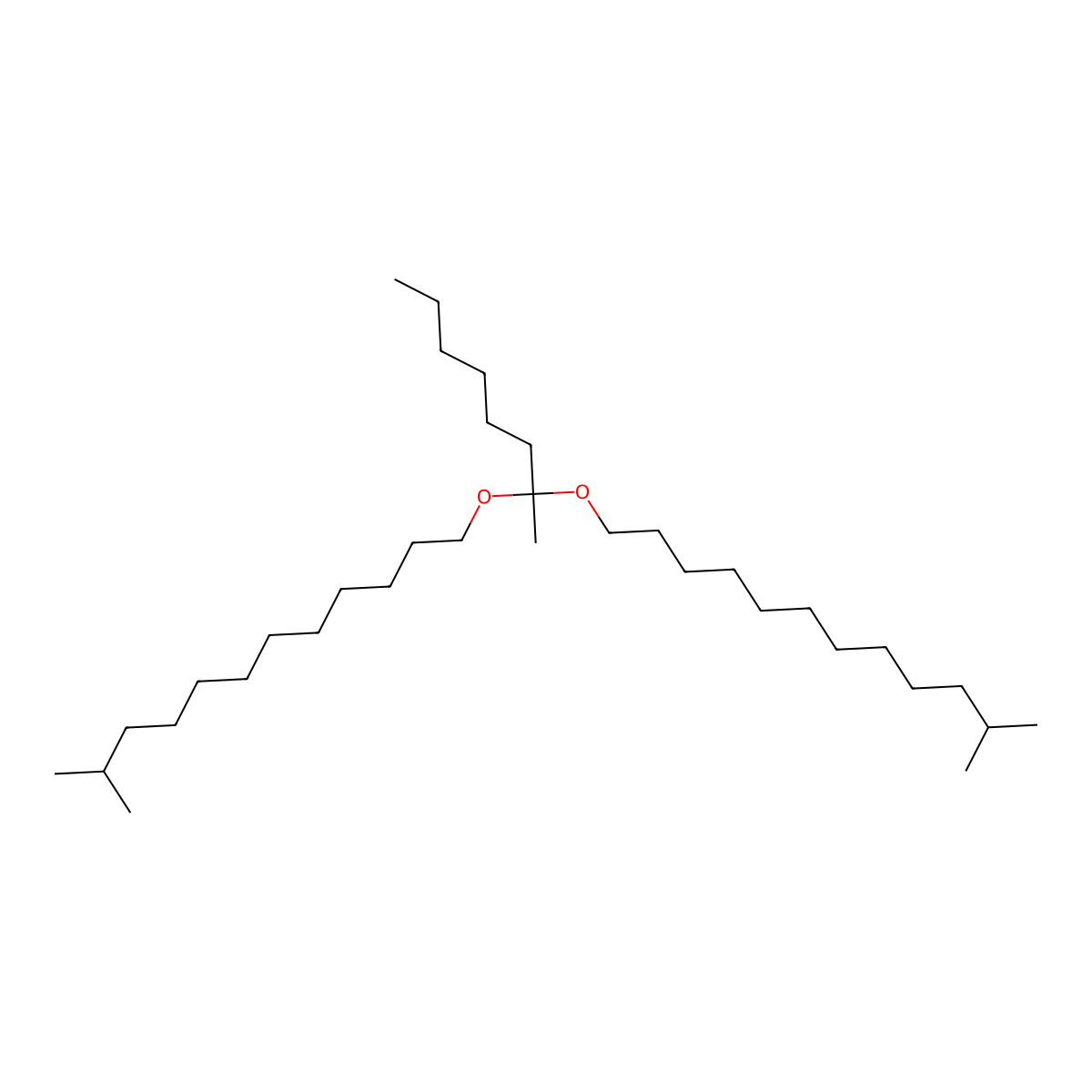 Isotridecane, 1,1'-[(methylheptylidene)bis(oxy)]bis- molecular structure, CAS 67923-79-9