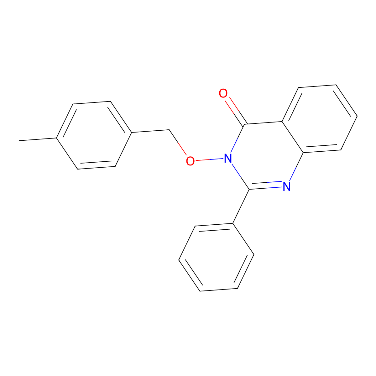 3-[(4-Methylphenyl)methoxy]-2-phenylquinazolin-4-one molecular structure, CAS 67927-07-5