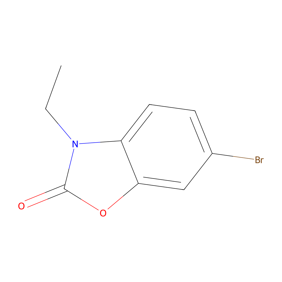 6-Bromo-3-ethyl-1,3-benzoxazol-2-one molecular structure, CAS 67927-45-1