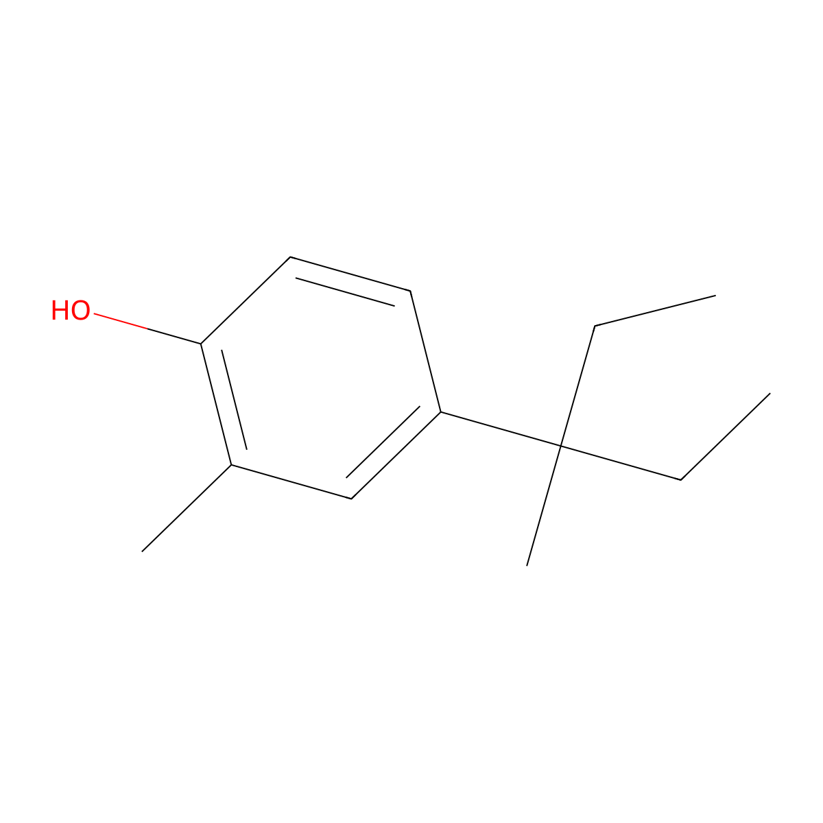 2-METHYL-4-tert-HEXYLPHENOL molecular structure, CAS 6793-80-2