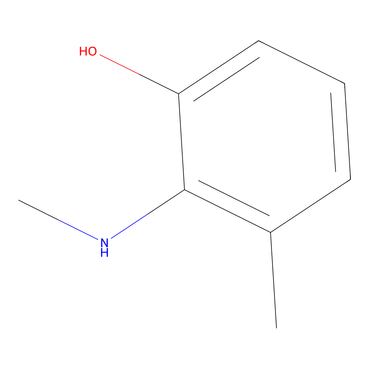 3-Methyl-2-(methylamino)phenol molecular structure, CAS 67932-27-8