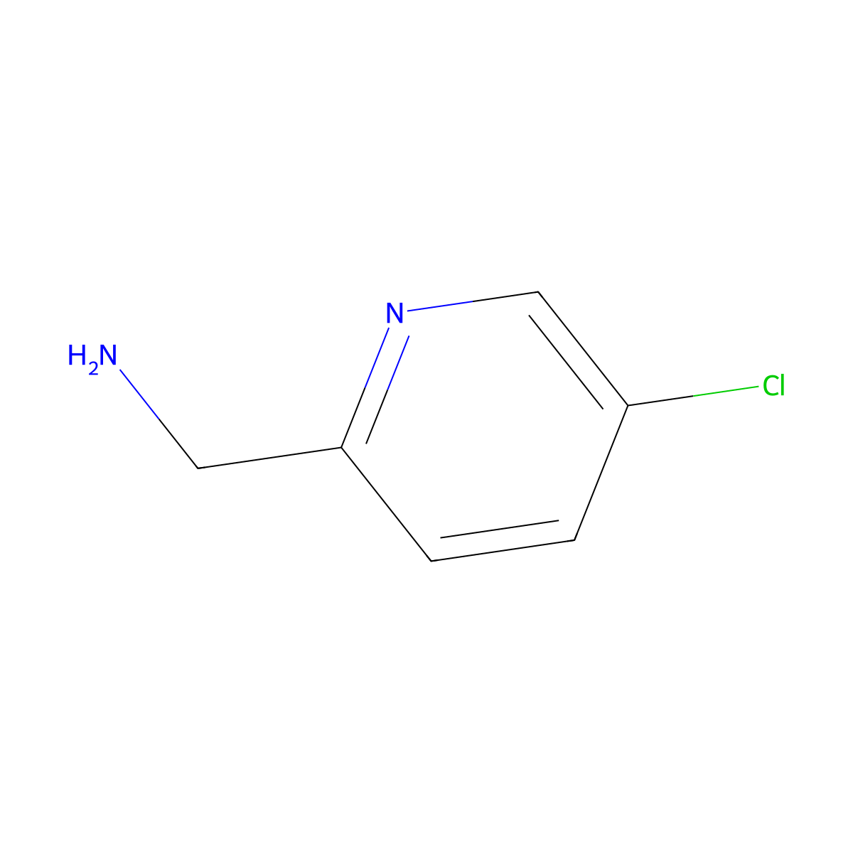 (5-Chloropyridin-2-yl)methanamine molecular structure, CAS 67938-76-5
