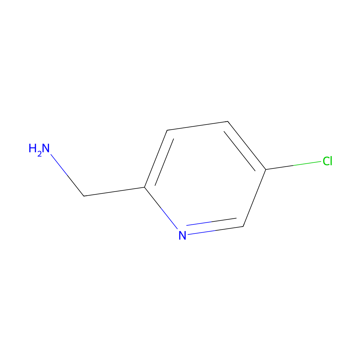 (5-Chloropyridin-2-yl)methanamine molecular structure, CAS 67938-76-5