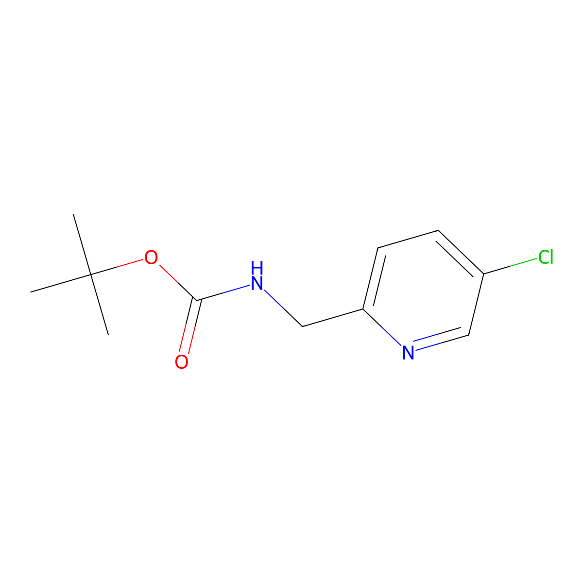 tert-Butyl ((5-chloropyridin-2-yl)methyl)carbamate molecular structure, CAS 67938-77-6