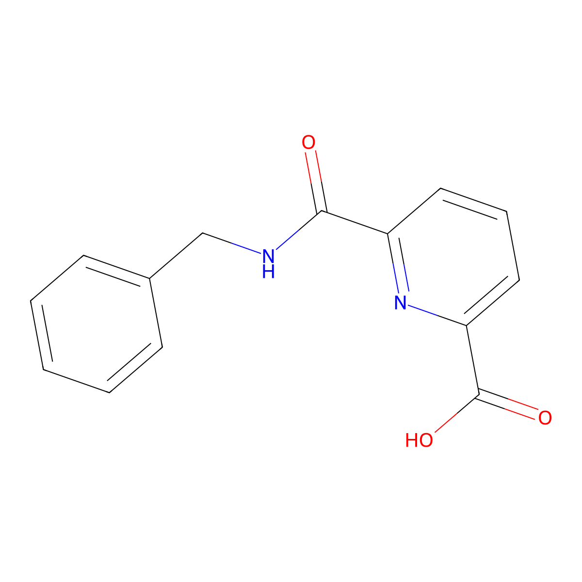 6-(Benzylcarbamoyl)pyridine-2-carboxylic acid molecular structure, CAS 679398-19-7