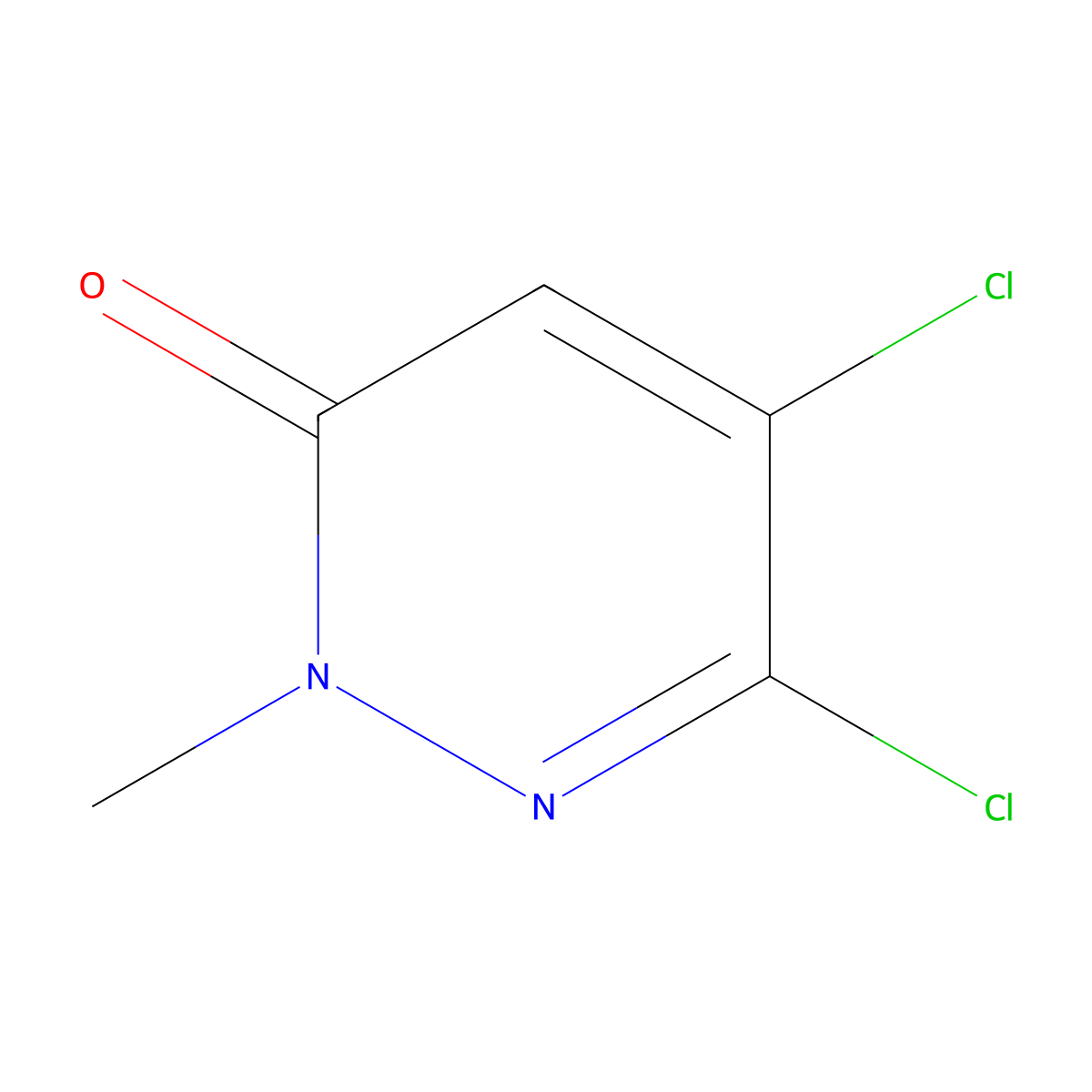 5,6-Dichloro-2-methylpyridazin-3(2H)-one molecular structure, CAS 6794-35-0