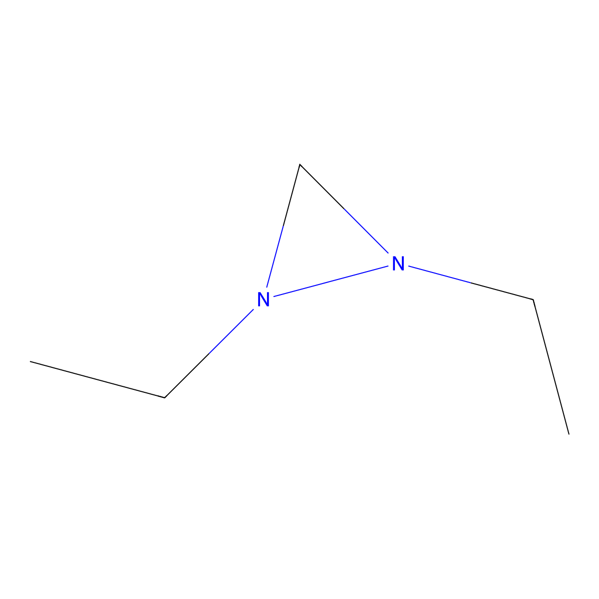 1,2-Diethyldiaziridine molecular structure, CAS 6794-94-1