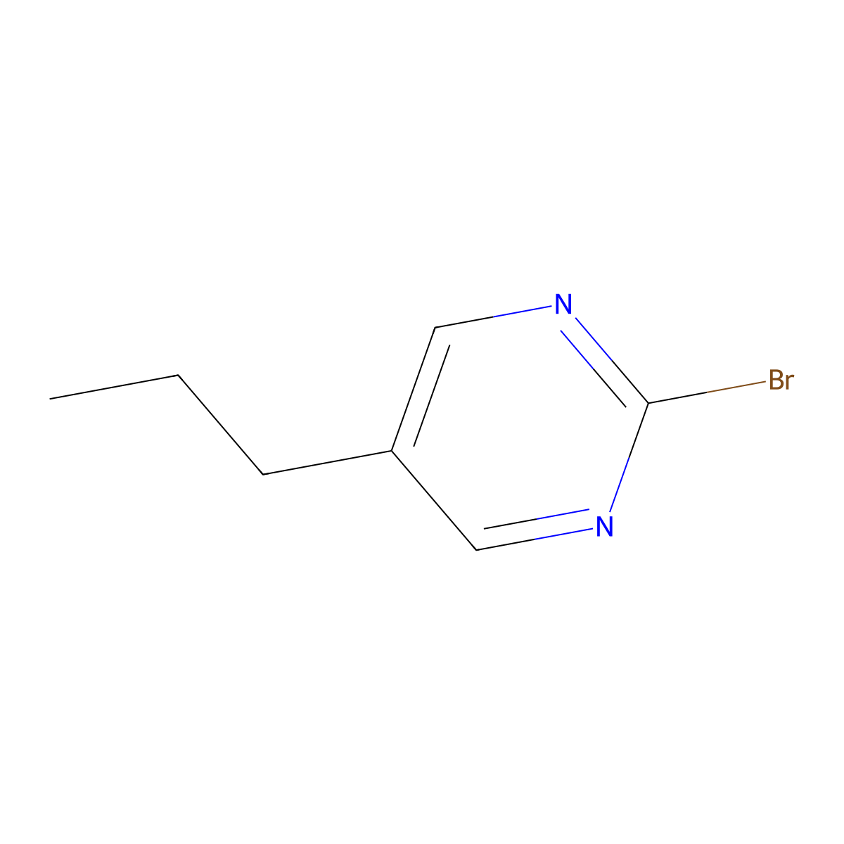 5-Propyl-2-bromopyrimidine molecular structure, CAS 679406-51-0