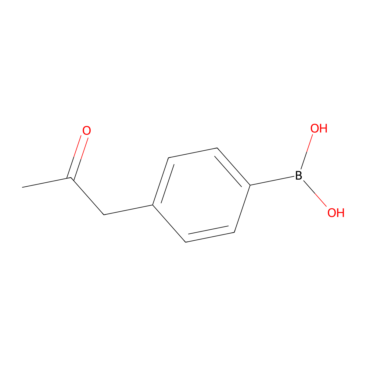1-(4-Boronophenyl)propan-2-one molecular structure, CAS 679415-14-6