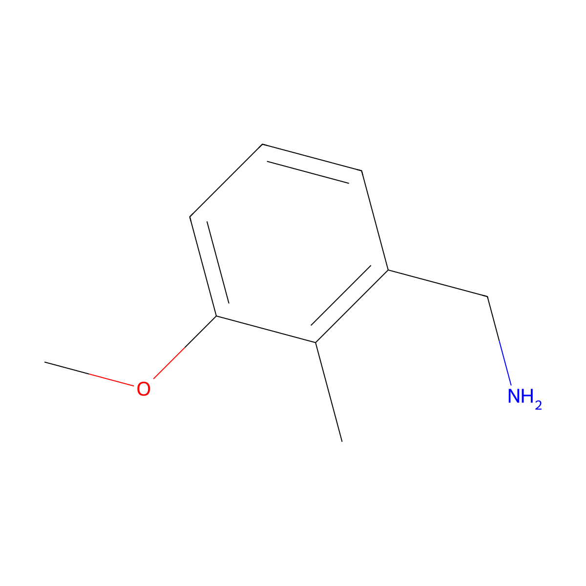 (3-Methoxy-2-methylphenyl)methanamine molecular structure, CAS 679428-13-8