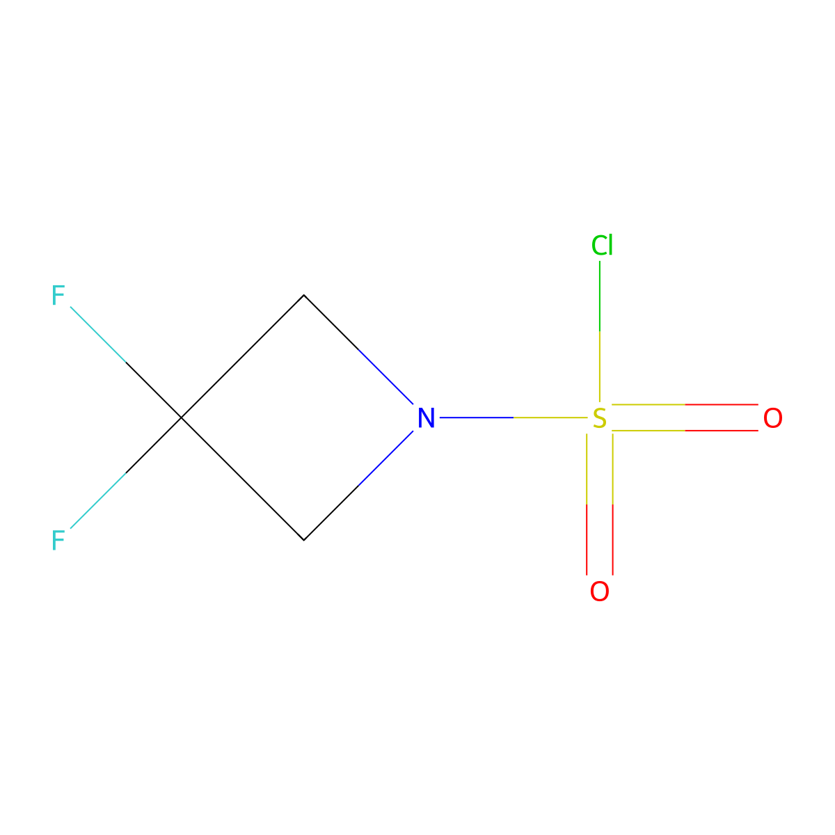 3,3-Difluoroazetidine-1-sulfonyl chloride molecular structure, CAS 679433-03-5