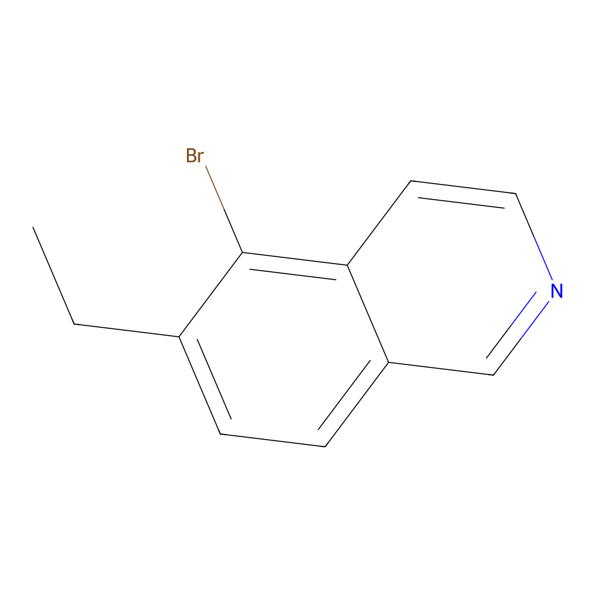 5-Bromo-6-ethylisoquinoline molecular structure, CAS 679433-93-3