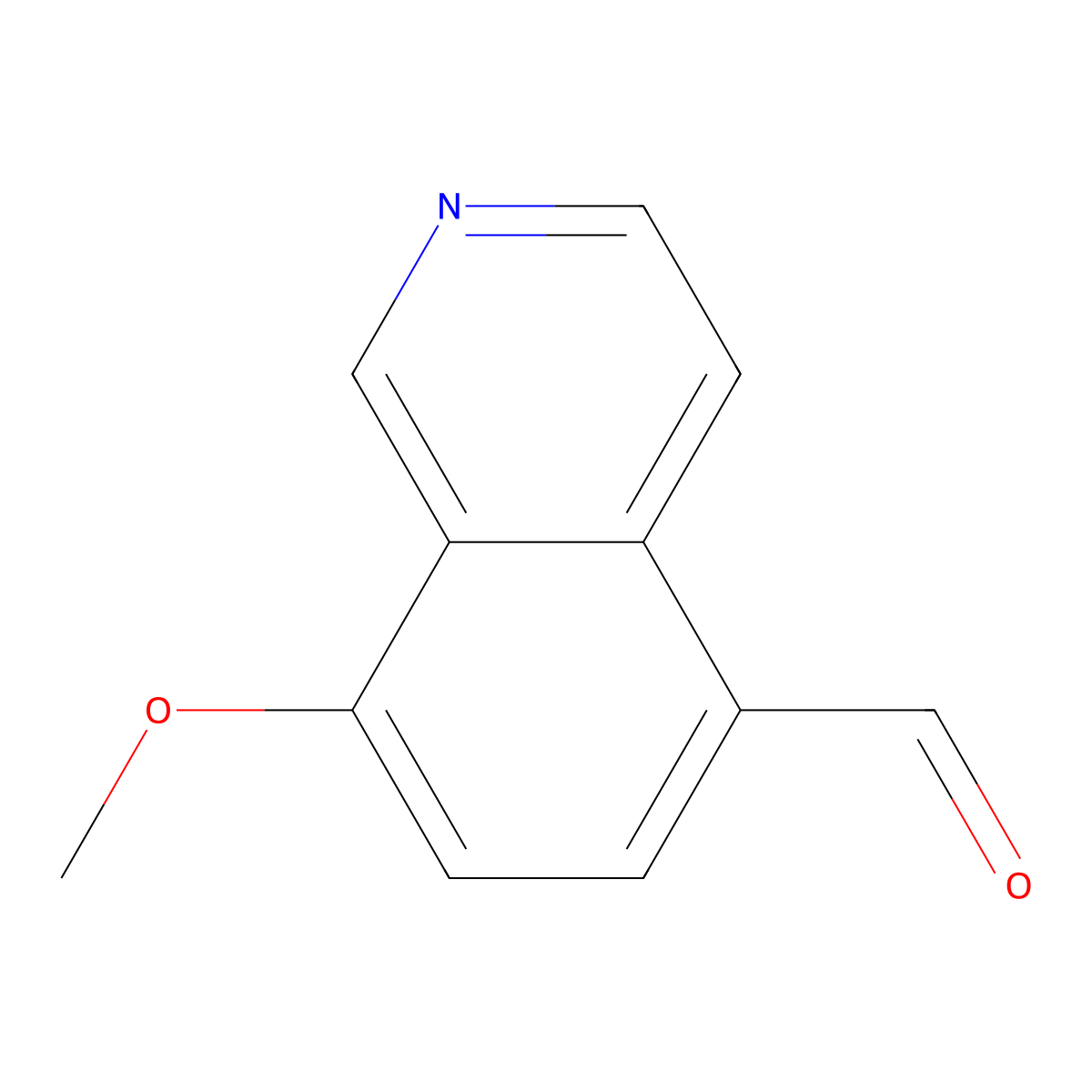 8-Methoxyisoquinoline-5-carbaldehyde molecular structure, CAS 679434-44-7