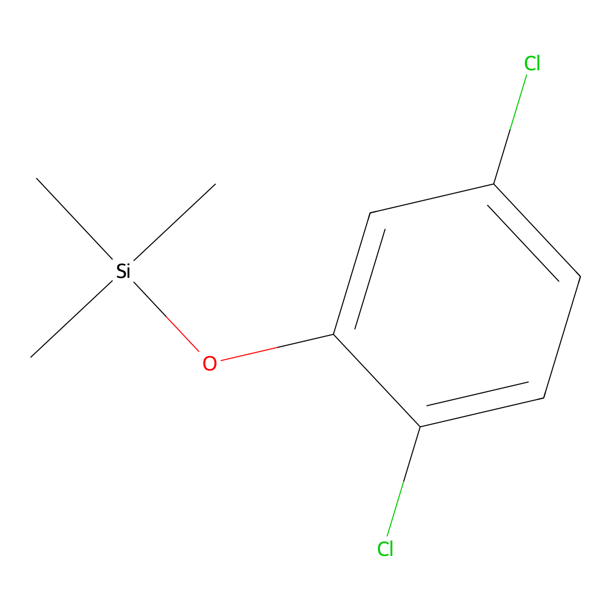 (2,5-Dichlorophenoxy)trimethylsilane molecular structure, CAS 67947-15-3