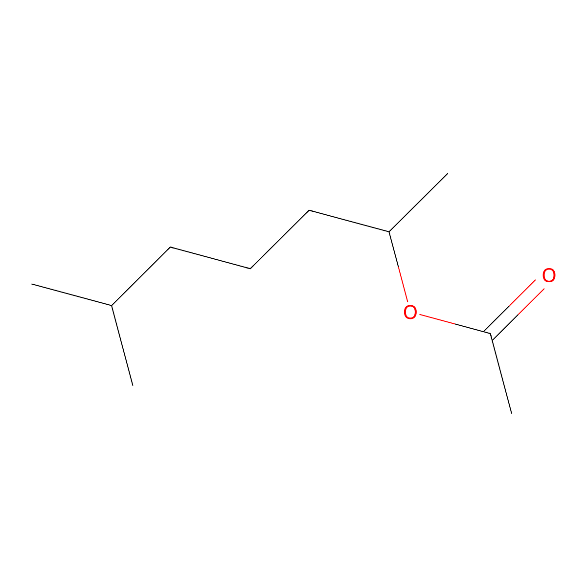6-Methyl-2-heptyl acetate molecular structure, CAS 67952-57-2