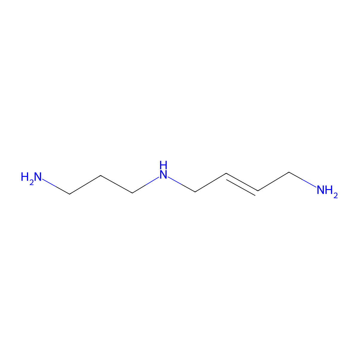 2-Butene-1,4-diamine, N-(3-aminopropyl)- molecular structure, CAS 67953-03-1