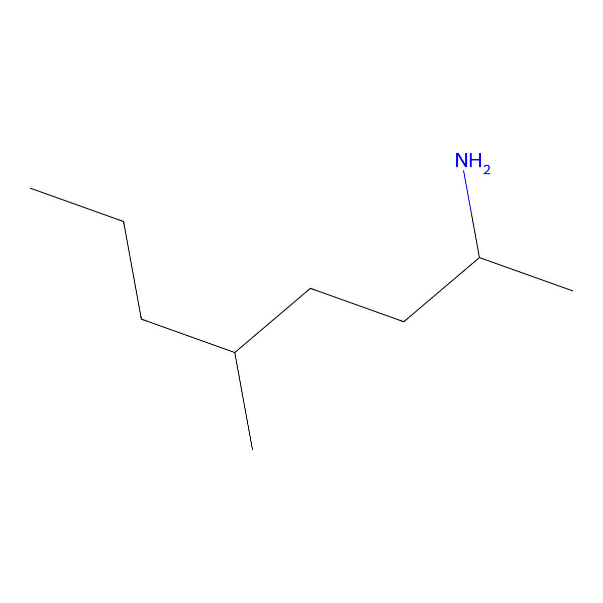 2-Octanamine, 5-methyl- molecular structure, CAS 67953-04-2