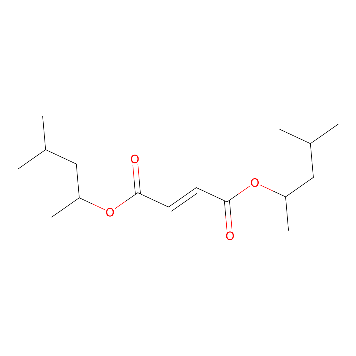 1,4-Bis(1,3-dimethylbutyl) 2-butenedioate molecular structure, CAS 67953-19-9
