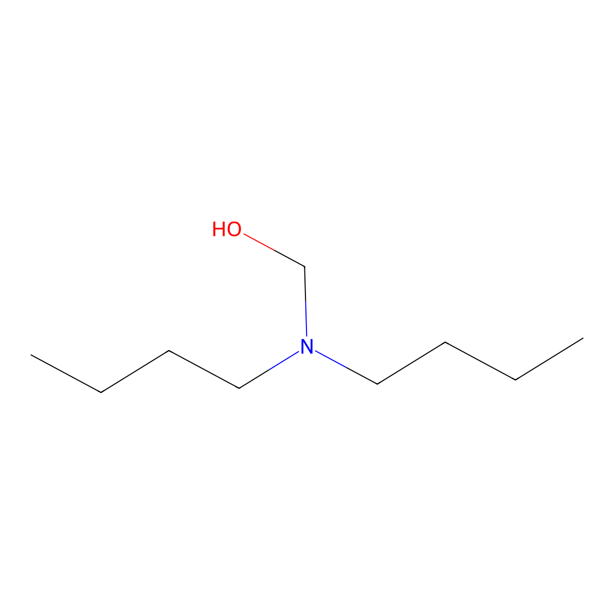 (Dibutylamino)methanol molecular structure, CAS 67953-77-9