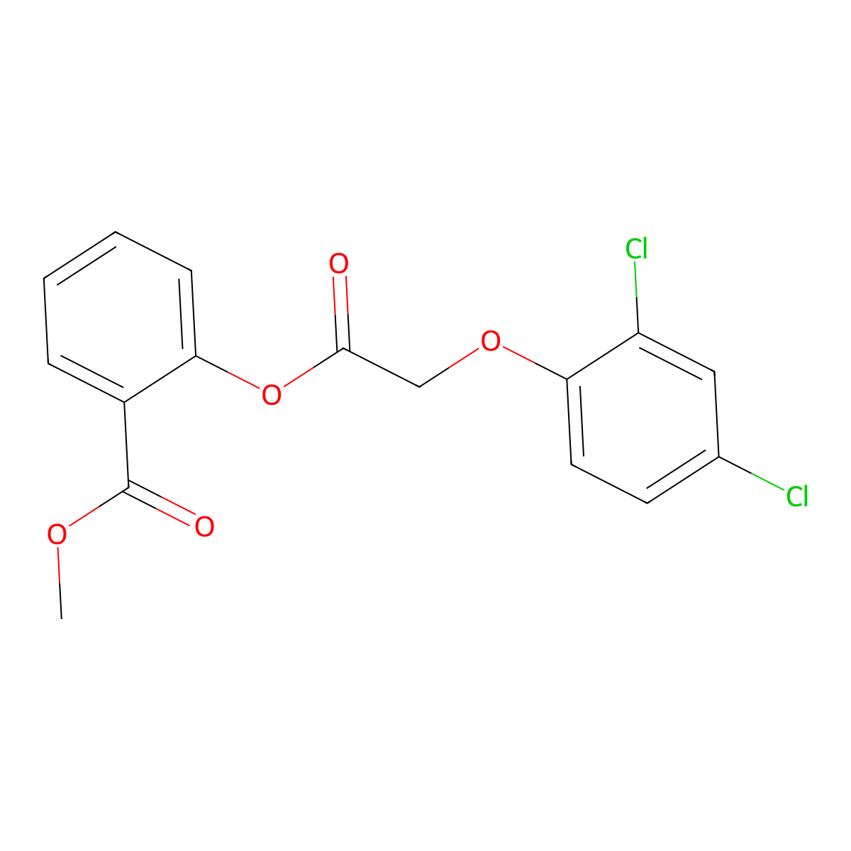 Methyl 2-{[(2,4-dichlorophenoxy)acetyl]oxy}benzoate molecular structure, CAS 67959-33-5