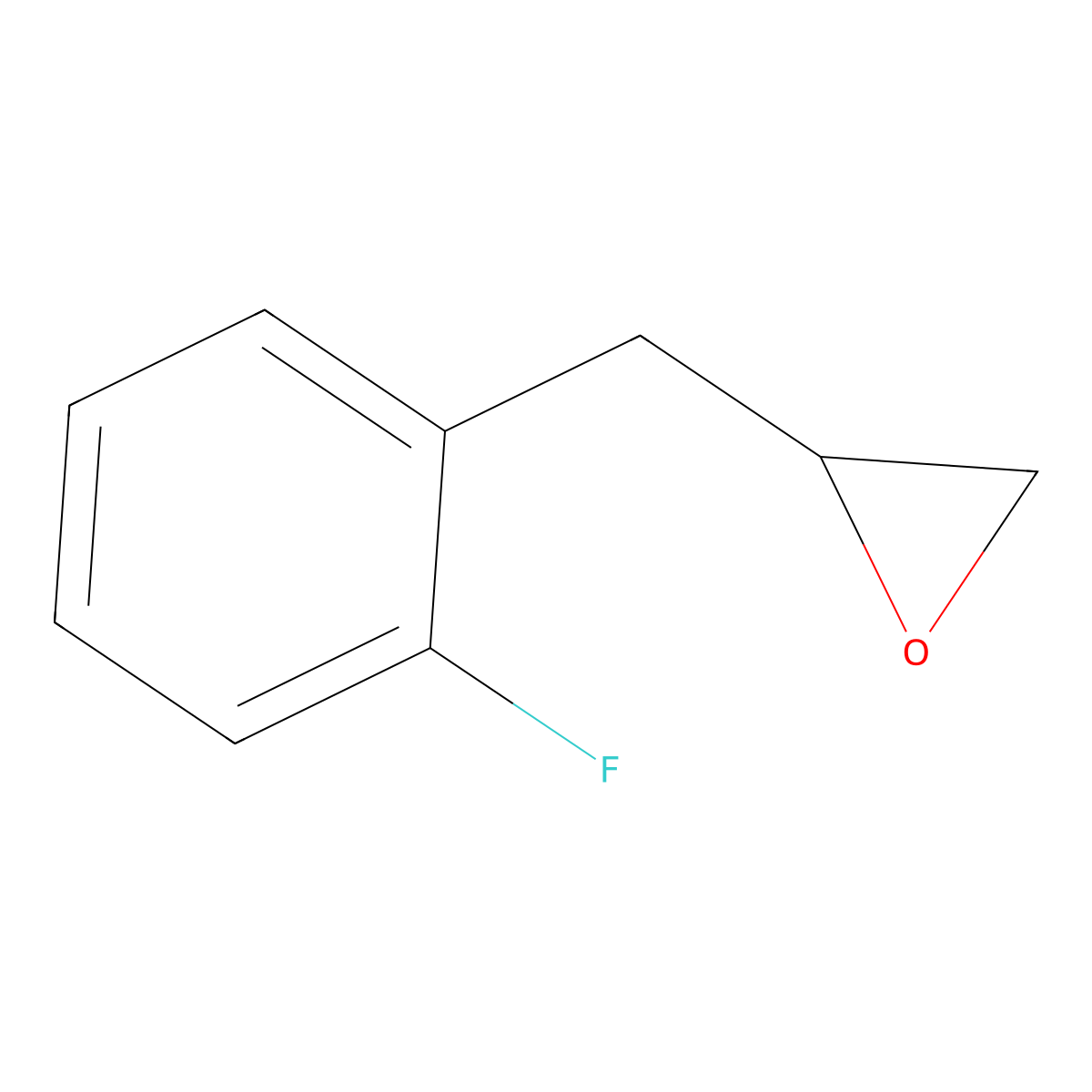 2-[(2-Fluorophenyl)methyl]oxirane molecular structure, CAS 67959-43-7