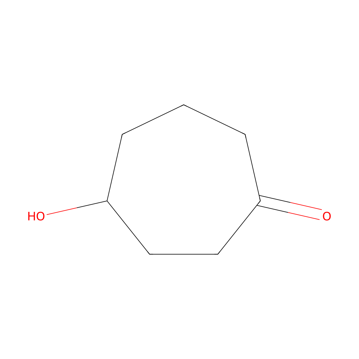 4-Hydroxycycloheptan-1-one molecular structure, CAS 67963-12-6