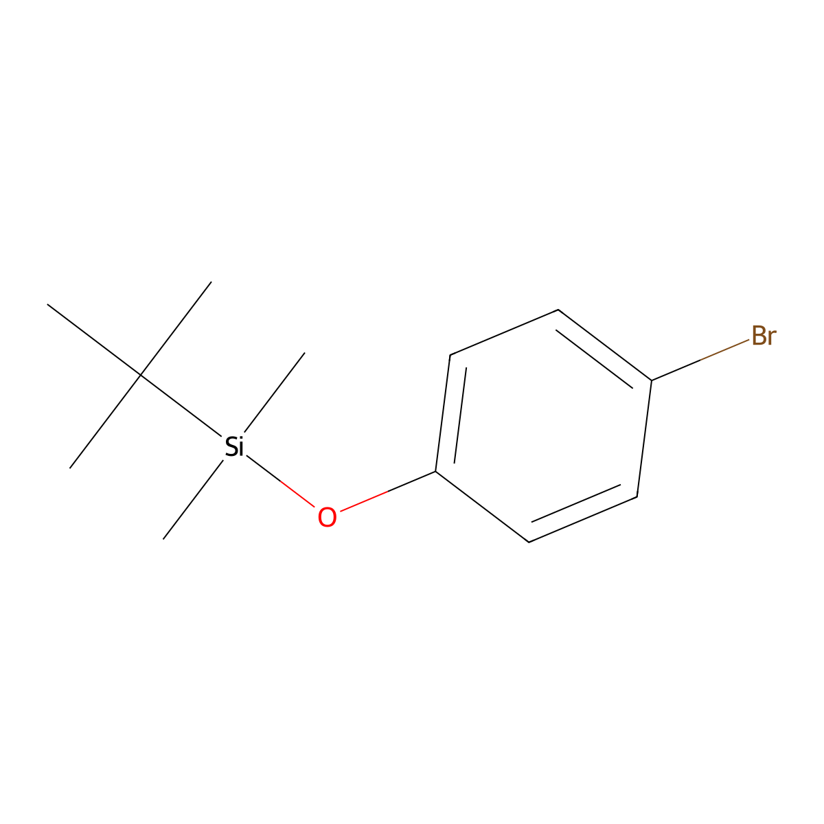 (4-Bromophenoxy)(tert-butyl)dimethylsilane molecular structure, CAS 67963-68-2