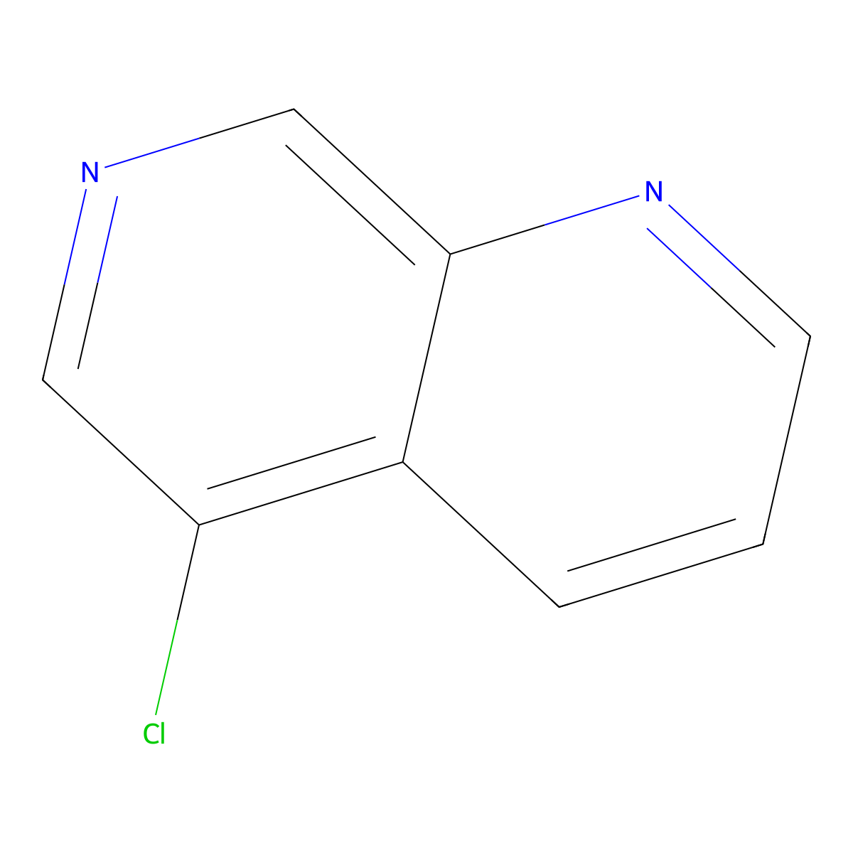 5-Chloro-1,7-naphthyridine molecular structure, CAS 67967-10-6