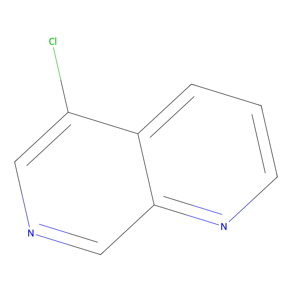 5-Chloro-1,7-naphthyridine molecular structure, CAS 67967-10-6